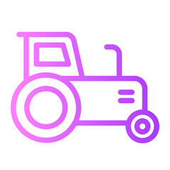 tractor gradient icon