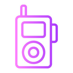 walkie talkie gradient icon
