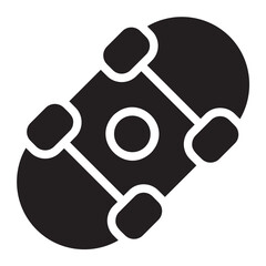 skateboard glyph icon