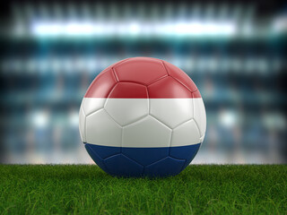 Soccer ball Netherlands flag