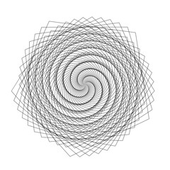 Spiral on white background. Illustration.