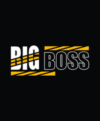Big Boss || Typography t shirt design || Attitude 