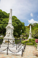 Two memorial to princess Saovabhark Narirattana and Princess Sunanda Kumariratana in Bang Pa-In...