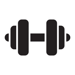 Dumbbell glyph icon