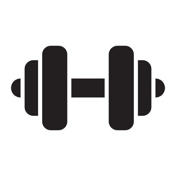 Dumbbell glyph icon