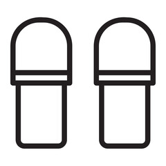 Slippers line icon