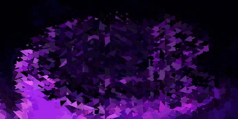 Dark purple vector gradient polygon wallpaper.