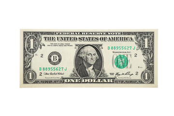 dollar isolated on a white background - obrazy, fototapety, plakaty