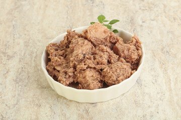 Canned tuna fish for salad