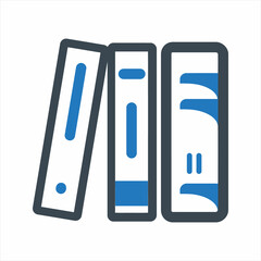 Ring binders icon. Vector and glyph