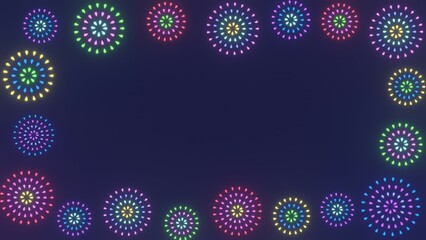 花火　背景素材