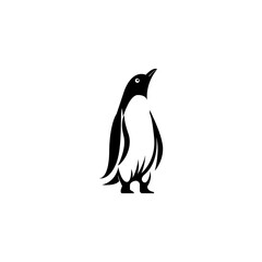 Penguin icon logo vector design