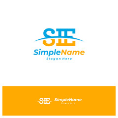 Letter S I E Logo Design Template. Initial SIE logo concept vector. Creative Icon Symbol