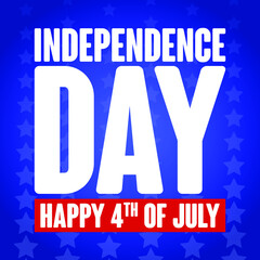 Happy 4th of july Independence Day Free Vector Graphic