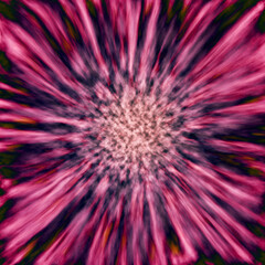 Fototapeta premium Tie Dye Flower Pattern for Logo, Package, Label or Card Design