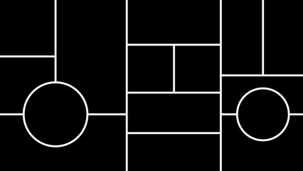 Collage fifteen empty frames. Templates photo parts. Vector illustration.