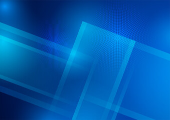 Minimal geometric blue background abstract design. Vector illustration abstract graphic design banner pattern background template.