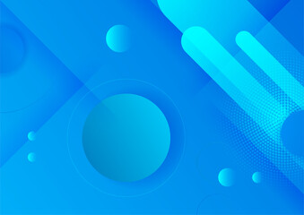 Minimal geometric blue background abstract design. Vector illustration abstract graphic design banner pattern background template.