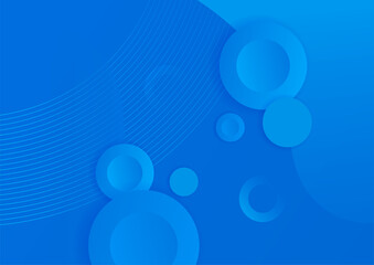 Minimal geometric blue background abstract design. Vector illustration abstract graphic design banner pattern background template.