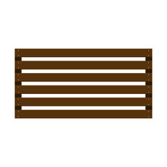 Wooden slats. Wooden slats vector on white background.