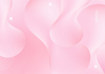 Minimal geometric pink background abstract design. Vector illustration abstract graphic design banner pattern background template.