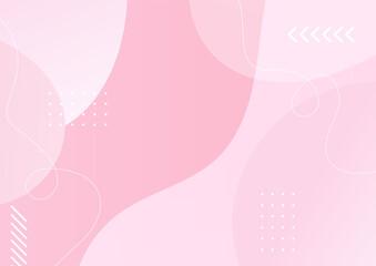 Minimal geometric pink background abstract design. Vector illustration abstract graphic design banner pattern background template.