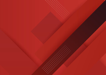 Minimal geometric red background abstract design. Vector illustration abstract graphic design banner pattern background template.