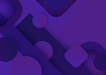 Minimal geometric purple background abstract design. Vector illustration abstract graphic design banner pattern background template.