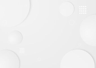 Minimal geometric white light background abstract design. Vector illustration abstract graphic design banner pattern background template.