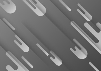 Minimal geometric dark gray black background abstract design. Vector illustration abstract graphic design banner pattern background template.