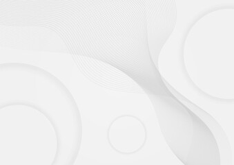 Minimal geometric white light background abstract design. Vector illustration abstract graphic design banner pattern background template.