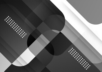 Minimal geometric dark gray black background abstract design. Vector illustration abstract graphic design banner pattern background template.