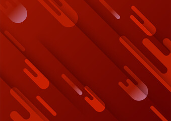 Minimal geometric red background abstract design. Vector illustration abstract graphic design banner pattern background template.
