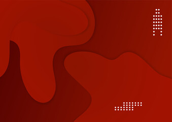 Minimal geometric red background abstract design. Vector illustration abstract graphic design banner pattern background template.
