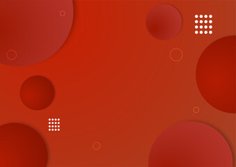 Minimal geometric red background abstract design. Vector illustration abstract graphic design banner pattern background template.