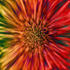 Fototapeta premium Tie Dye Flower Pattern for Logo, Package, Label or Card Design