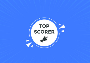 top scorer text label sticker banner. Vector Illustration top scorer Button.
