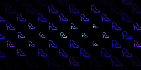 Dark pink, blue vector texture with women's rights symbols.