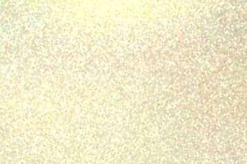 Crystal mosaic shimmering sanded background. Pastel yellow frosted glass texture.