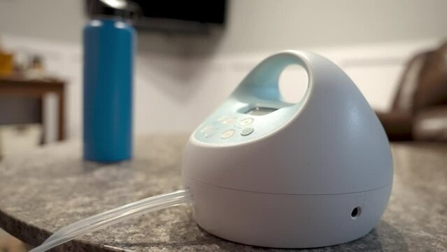 breast pump on a table
