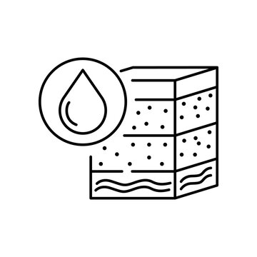 water drop layers black and white clip art preview
