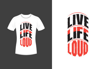 Live your best life motivational quotes and typography t-shirt design