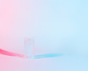 Pink and blue drink