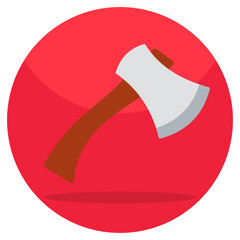 An icon design of axe