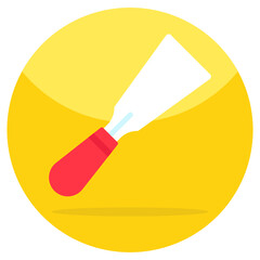 Trendy vector design of chisel