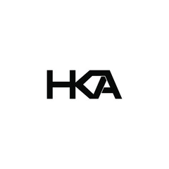 hka letter original monogram logo design