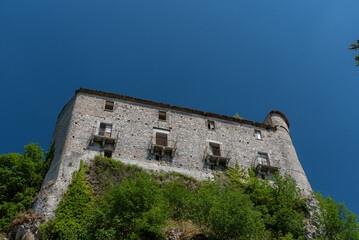 Carpinone, Molise, Isernia. Caldora castle.