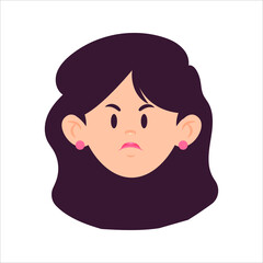 Woman Face Avatar Profile Picture