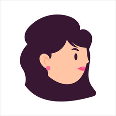 Woman Face Avatar Profile Picture