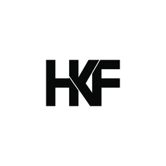 hkf letter original monogram logo design